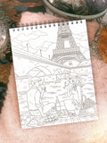 ColorIt France Adult Coloring Book - Picnic in Paris Coloring Page