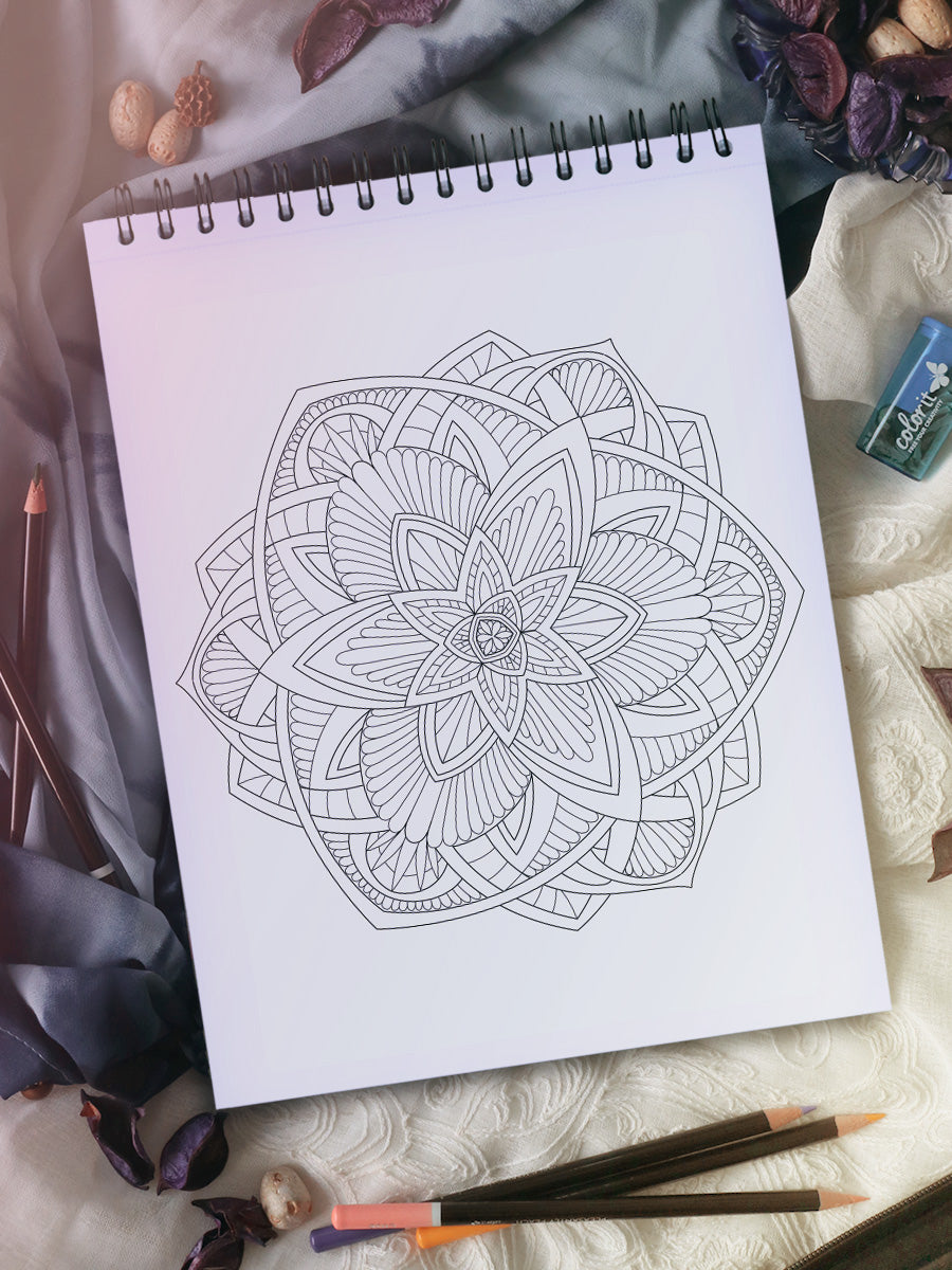 ColorIt Mandalas to Color, Volume VIII Coloring Book for Adults Illustrated By Terbit Basuki