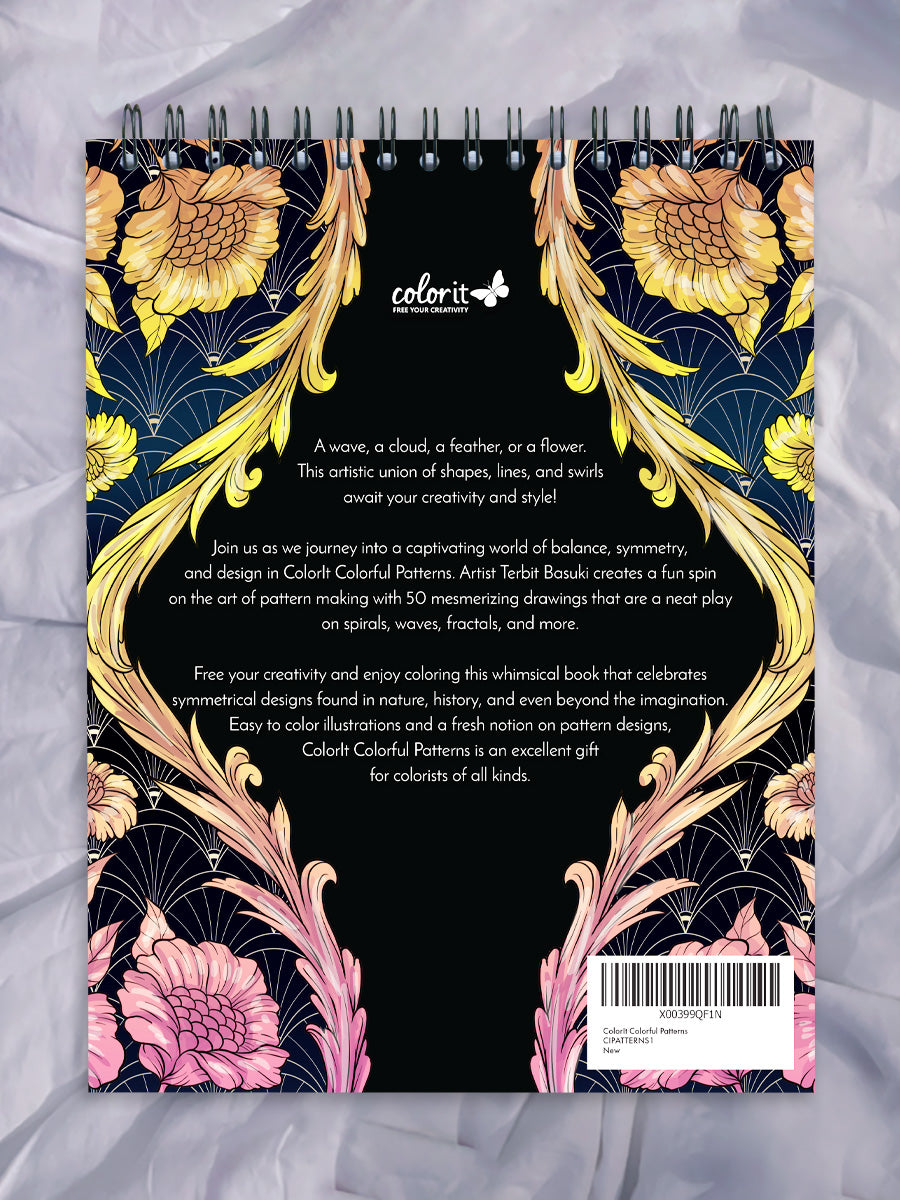 ColorIt Colorful Patterns Coloring Book for Adults