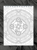 ColorIt Pirates Coloring Book for Adults- Compass- Coloring Page