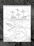 ColorIt Pirates Coloring Book for Adults- Pirate Ship and Underwater Sea Creatures- Coloring Page
