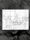 ColorIt Pirates Coloring Book for Adults- Pirates Gathered in Pub- Coloring Page