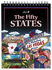 ColorIt The Fifty States Coloring Book for Adults Illustrated by Hasby Mubarok 