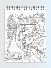 ColorIt The Fifty States Coloring Book for Adults Illustrated by Hasby Mubarok