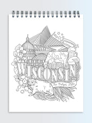 ColorIt The Fifty States Coloring Book for Adults Illustrated by Hasby Mubarok