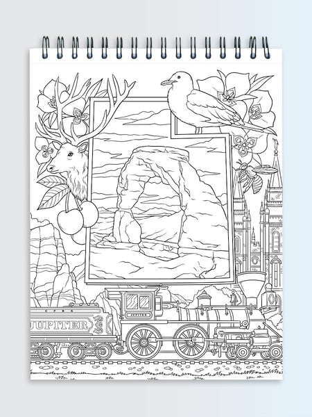 50 Nifty Mini Coloring Pages: An On-The-Go Adult Coloring Book  9781539367130