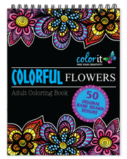 ColorIt Flowers adult coloring book
