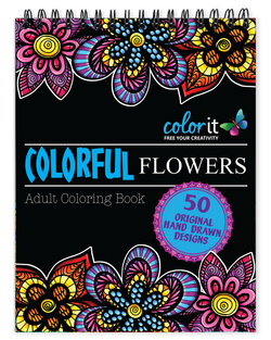 ColorIt Flowers adult coloring book