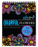 ColorIt Flowers adult coloring book