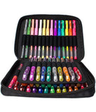 48 Colored Gel Pen Set, 48 Ink Refills, Travel Case & Gift Box