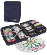 48 GLITTER Gel Pen Set, 48 Ink Refills, Travel Case & Gift Box