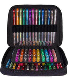 48 GLITTER Gel Pen Set, 48 Ink Refills, Travel Case & Gift Box