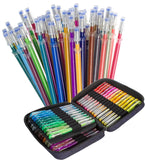 Gel Pen Combination Pack - 96 Gel Pens, 96 Ink Refills, 2 Travel Cases