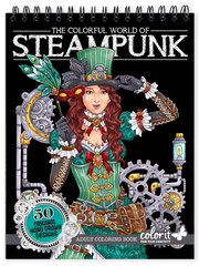 ColorIt Colorful World of Steampunk adult coloring book