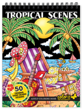 ColorIt tropical scenes coloring book