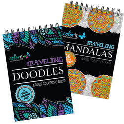 ColorIt On The Go Bundle - Traveling Doodles, Traveling Mandalas