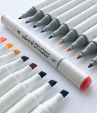 ColorIt Pro Bundle - Cat Book, 24 Art Markers Set, 48 Colored Pencil Set