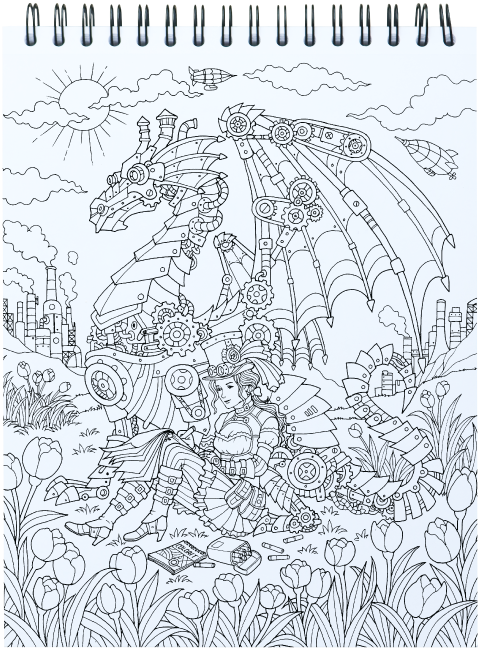 Colorful World of Steampunk Illustrated By Hasby Mubarok