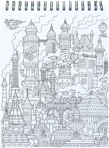 ColorIt 50 Coloring Book for Adults Illustrated by Hasby Mubarok