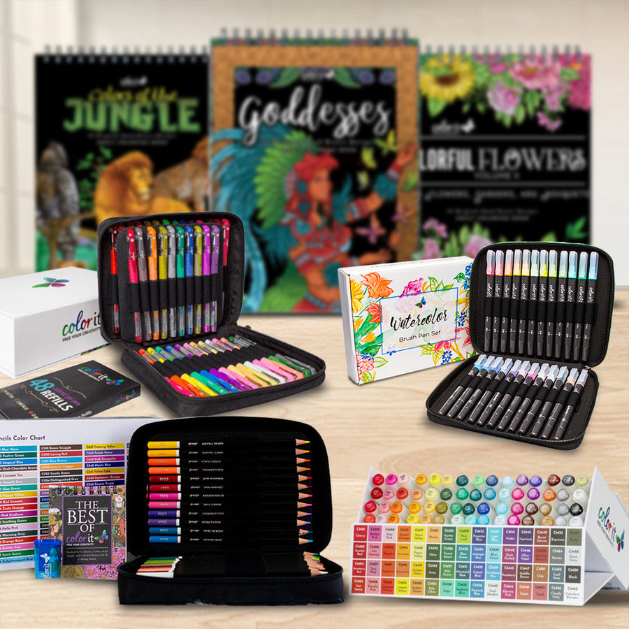 Coloring Medium + 3 Books (30% Discount)