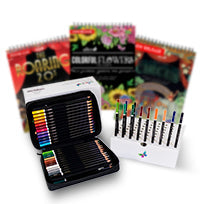 Pencil Set + 3 Coloring Books