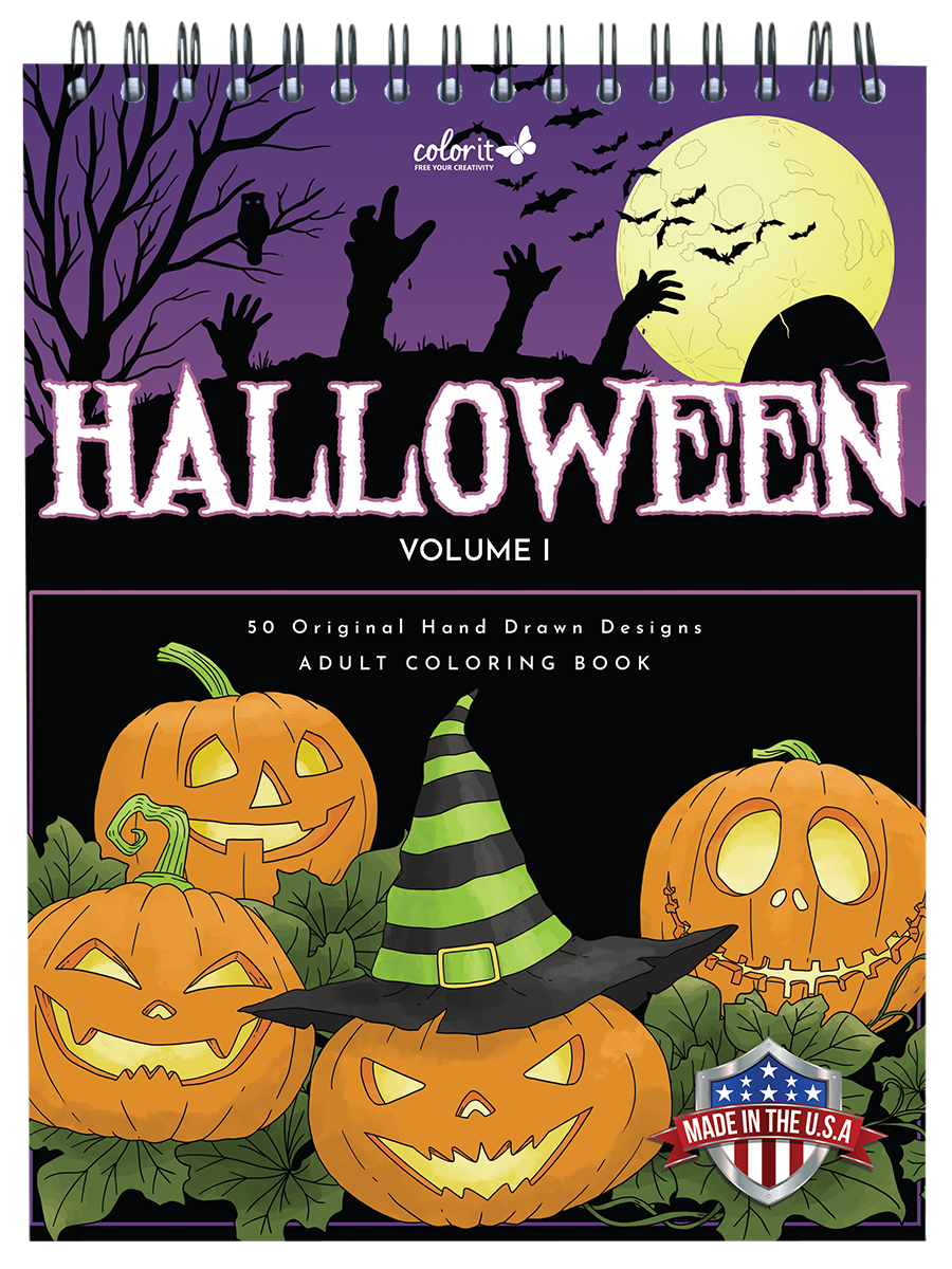 Halloween Coloring Book for Adults: Spooky, Tricks and Treats