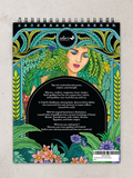 colorit goddesses adult coloring book, back cover, greek goddess, gaia