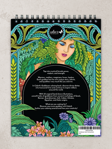 Goddesses Adult Coloring Book by Hasby Mubarok – ColorIt