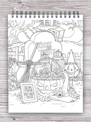 halloween treat design colorit desserts coloring book