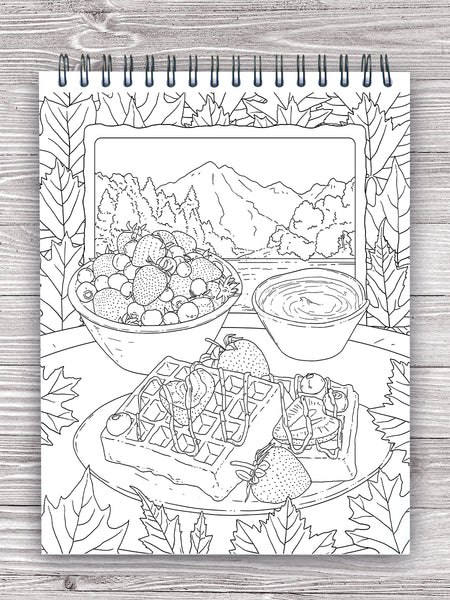 Fun & Games :: Books :: Coloring Books :: Color Sweets Patterns Adult and Teen  Coloring Book with 55 Amazing Desserts Patterns to print at home and color.  Relaxing and Beautiful!