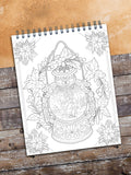 ColorIt Timeless Treasures Adult Coloring Book - Table Lamp Coloring Page - Vintage Design