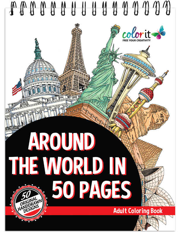 Around The World In 50 Pages Illustrated By Hasby Mubarok