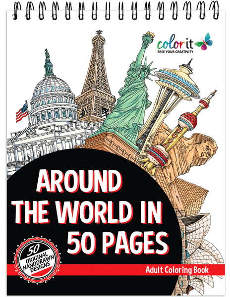 Around The World In 50 Pages Illustrated By Hasby Mubarok
