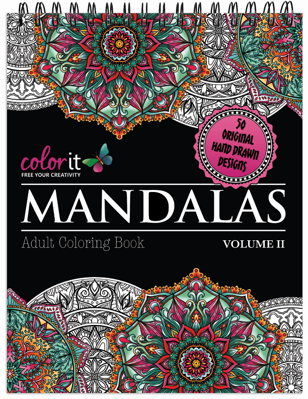 15 Page Printable Mandala Coloring Book Flower Mandala Design Coloring Books  for Adults Instant Digital Download 