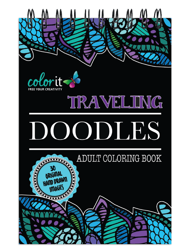 ColorIt Traveling Doodles Illustrated By Virginia Falkinburg