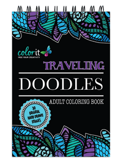 ColorIt Traveling Doodles Illustrated By Virginia Falkinburg