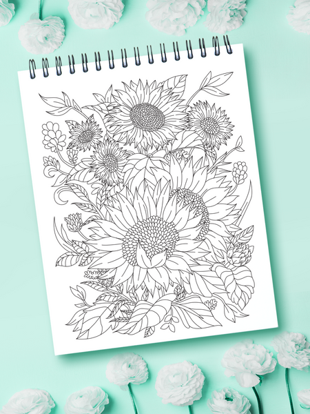ColorIt Adult Coloring Book: Colorful Flowers Volume 1 - Coloring Book &  Art Therapy - Anti Stress Coloring Book For Adults Spiral-bound by ColorIt  (2015-10-01): ColorIt: Books 