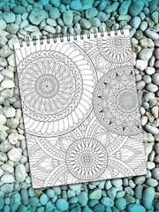 ColorIt Mandalas To Color Vol. 5 Coloring Book for Adults  - Mandala Coloring Page - Flower Mandala  - Complex Design
