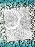 ColorIt Mandalas To Color Vol. 5 Coloring Book for Adults  - Mandala Coloring Page - Flower Mandala  - Complex Design