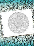 ColorIt Mandalas To Color Vol. 5 Coloring Book for Adults  - Mandala Coloring Page - Flower Mandala - Simple