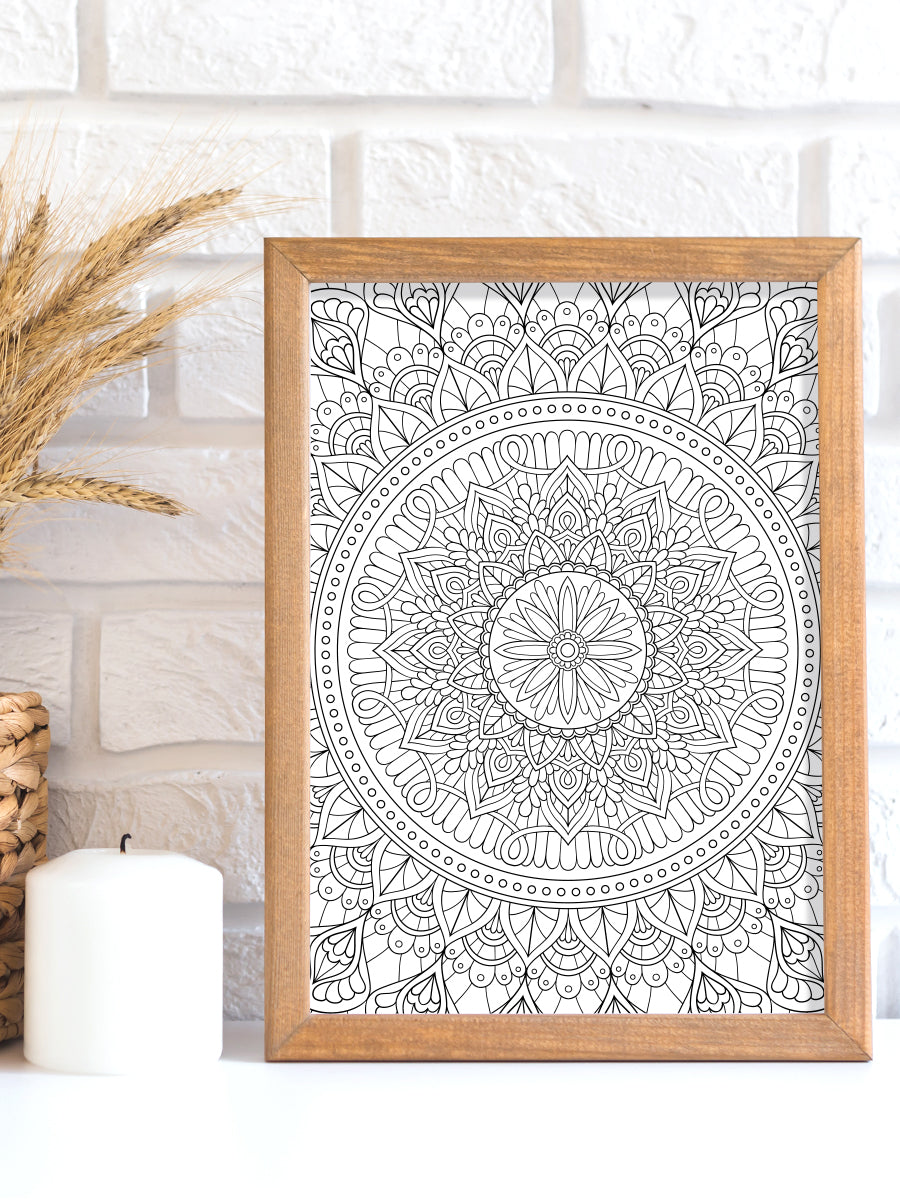 colorit mandalas to color volume 4 coloring book for adults, mandala design, classic mandala pattern