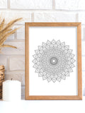 colorit mandalas to color volume 4 coloring book for adults, mandala design, classic mandala coloring page 