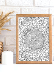 colorit mandalas to color volume 4 coloring book for adults, mandala design, classic mandala page