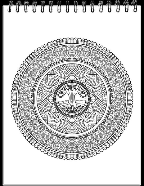 ColorIt Mandalas To Color, Volume VIII Adult Coloring Book 50 Floral and  Geometric Mandala Patterns and Designs, Spiral Binding, USA Printed, Lay  Flat