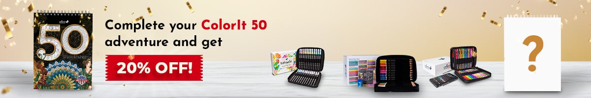 ColorIt 50 + 1 Coloring Kit + 1 Book