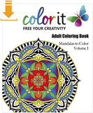 Mandalas To Color Volume 1 Digital Download Version