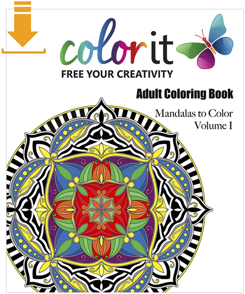 Mandalas To Color Volume 1 Digital Download Version