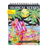 ColorIt Tropical Scenes Adult Coloring Book by Hasby Mubarok