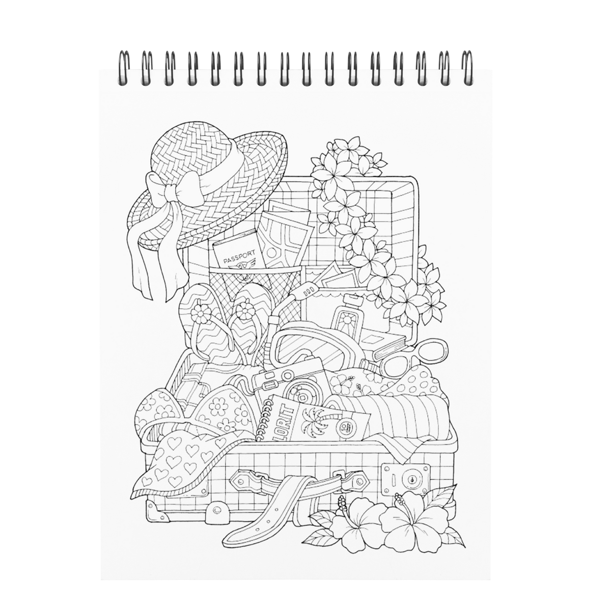 ColorIt Tropical Scenes Adult Coloring Book by Hasby Mubarok