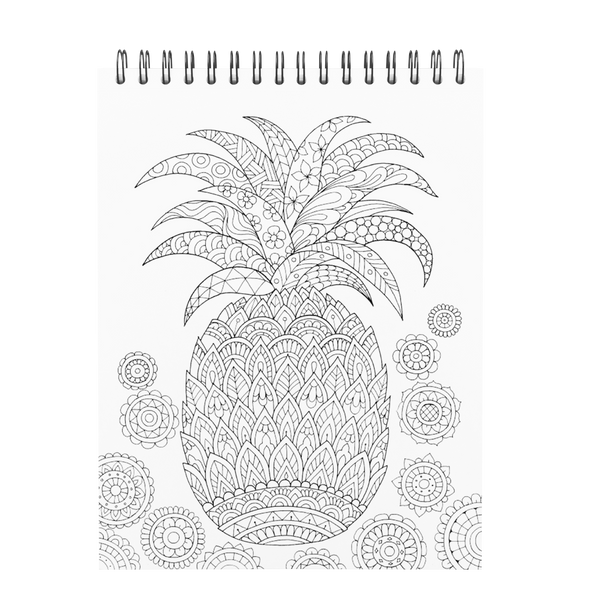 ColorIt Colorful Tropical Scenes Adult Coloring Book - 50 Single-Sided Designs, Thick Smooth Paper, Lay Flat Hardback Covers, Spiral Bound, USA